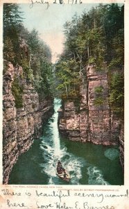 Vintage Postcard 1906 The Pool Scenic Canyon Mountain Ausable Chasm New York NY