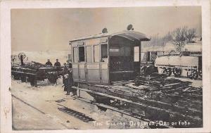 Elliot Scotland The Eliot Disaster Railroad Train RPPC Real Photo Postcard