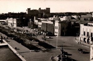 Greece Rhodes View Of Mandraki In Rhodes Vintage RPPC 08.72