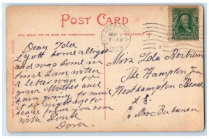 1908 Daily Morning Plunge Far Rockaway Beach Long Island NY Antique Postcard