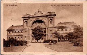 Hungary Budapest Keleti Pályaudvar Ostbahnhof Vintage Postcard 04.98