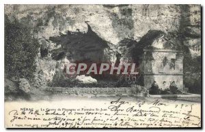 Postcard Old Nerac Cave Fleurette and Fountain St Jean