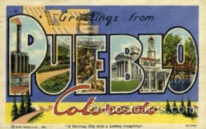 Pueblo, Colorado, USA Large Letter USA Town 1948 close to perfect corners, ve...