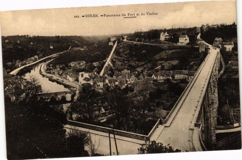 CPA DINAN - Panorama du Port et du Viaduc (243417)