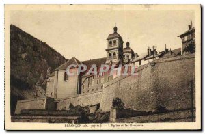 Old Postcard Briancon The Church and the Ramparts