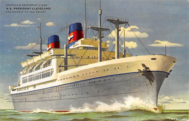 SS President Cleveland American President Line Ship 1959 