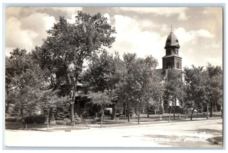 1948 Church of St. Lawrence Rectory Milbank South Dakota SD RPPC Photo Postcard