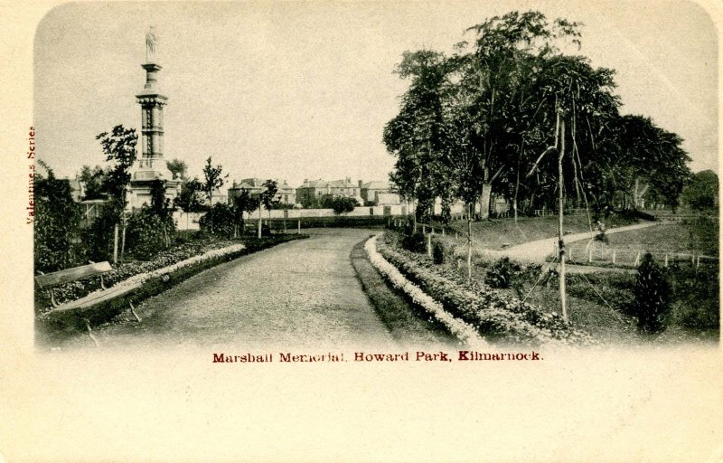UK - Scotland, Kilmarnock. Marshall Memorial, Howard Park