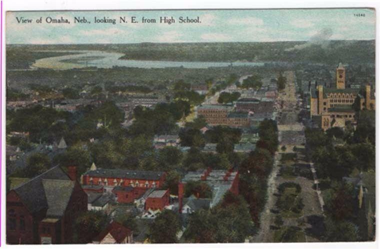 Omaha, Nebraska, A Birdseye View, 1909