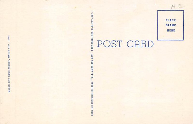 Mason City, Iowa Postcard
