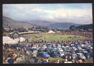 ABERDEENSHIRE ENGLAND UK 1940's CARS THE ROYAL BRAEMAR GATHERING POSTCARD