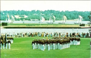 Parade Brigade US Naval Academy Annapolis MD Vintage Postcard G73