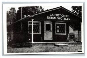 Vintage 1968 Photo Postcard The US Post Office OH-154 Elkton Ohio