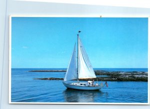 Postcard - Smooth Sailing, Sailors Delight Along The Famous Coast Of Maine