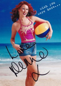 Denise Van Outen Wish You Were Here Top Shop Model Large Hand Signed Photo