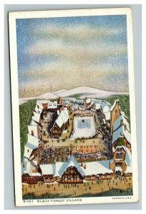 Vintage 1933 Postcard German Black Forest Village Chicago World's Fair
