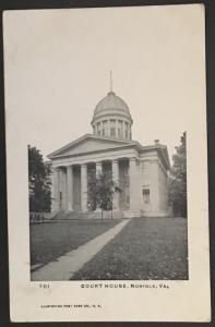 Court House Norfolk Va Illustrated Post Card Co 701