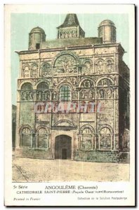 Postcard Old Angouleme (Charente) Cathedrale Saint Pierre (Pacade West Restor...