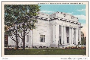 Exterior, Memorial Hall, University of Michigan, Ann Arbor, Michigan, 00-10s