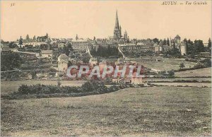 Old Postcard Autun view Generale