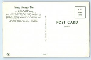 1960 Mount Bethel New Jersey Postcard King George Inn Road Crows Nest Restaurant