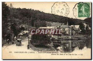 Old Postcard Bagnoles De L Orne Entree L Avenue Dante Avenue baths and a corn...