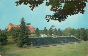 Ohio Concord Muskingum Football Stadium 1950s Hivnor Tichnor Postcard 22-5992
