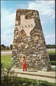 TEXAS Entrance A Familiar Sight on all Major Highways entering Texas - Chrome