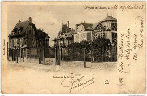 CPA NOGENT-sur-SEINE L'Avenue de la Gare (722964)