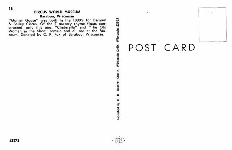 Postcard MUSEUM SCENE Baraboo Wisconsin WI AT6173