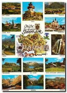 Postcard Modern Grusse aus der gruner Steinmark