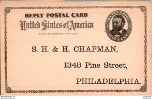 US Postal stationery 1c to chapamn Philadelphia