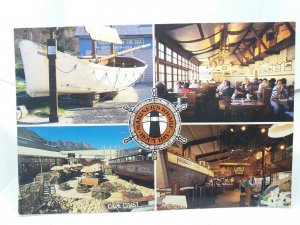 Mariners Wharf Hout Bay South Africa Vintage Multiview Postcard