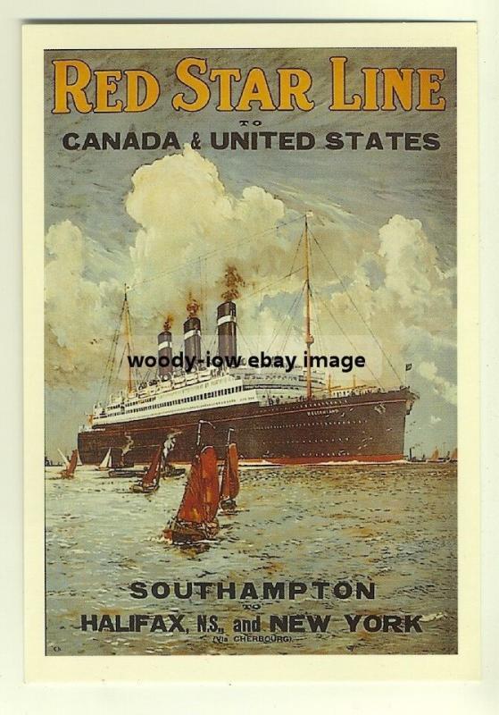 ad2223 - Red Star Line  , Belgenland - modern poster advert postcard