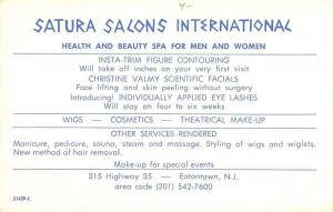 Eatontown New Jersey Satura Salon International Interior Vintage Postcard K20870