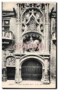 Old Postcard Nancy Ducal Palace Portal