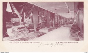 BOSTON, Massachusetts, Pre 1907; Aisle in Mammoth Rug Department, RH White Co
