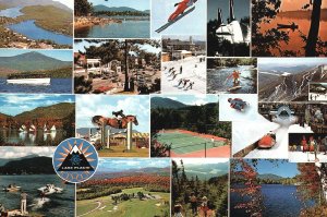 Vintage Postcard Ice Shows & Skating Olympics Center Lake Placid New York NY