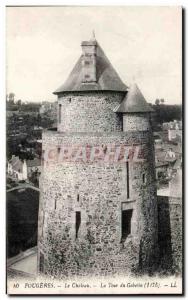 Old Postcard Fougeres Chateau La Tour Goblin