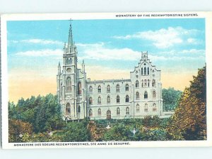 Pre-Chrome CHURCH SCENE Sainte-Anne-De-Beaupre - Near Quebec City QC AH6133