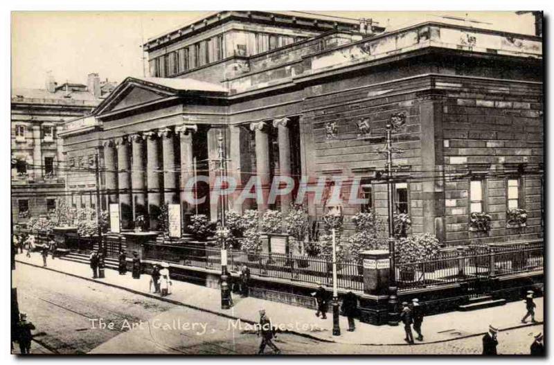 Great Britain Great Britain Postcard Old Yhe art gallery Manchester