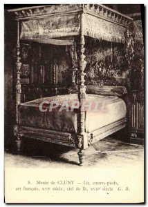 Old Postcard Paris Musee Cluny Bed Covers Feet french art