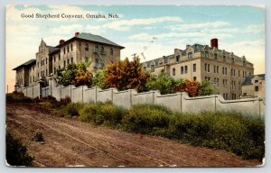 Omaha Nebraska~Good Shepherd Convent~Cement Fence~1918 