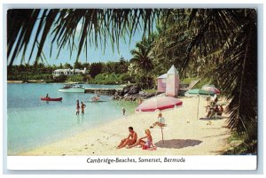 Somerset Bermuda Postcard Cambridge-Beaches Boat Scene 1959 Vintage Posted