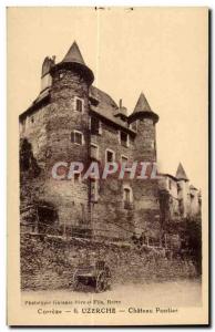 Old Postcard Uzerche Correze Chateau Pointer