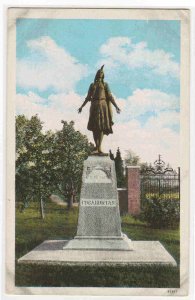 Pocahontas Statue Jamestown Virginia 1920c postcard