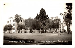 Real Photo Postcard Company 8 National Military Home in Los Angeles, California