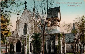 Winnipeg MB Holy Trinity Church c1912 Selkirk Centennial Cancel Postcard H28