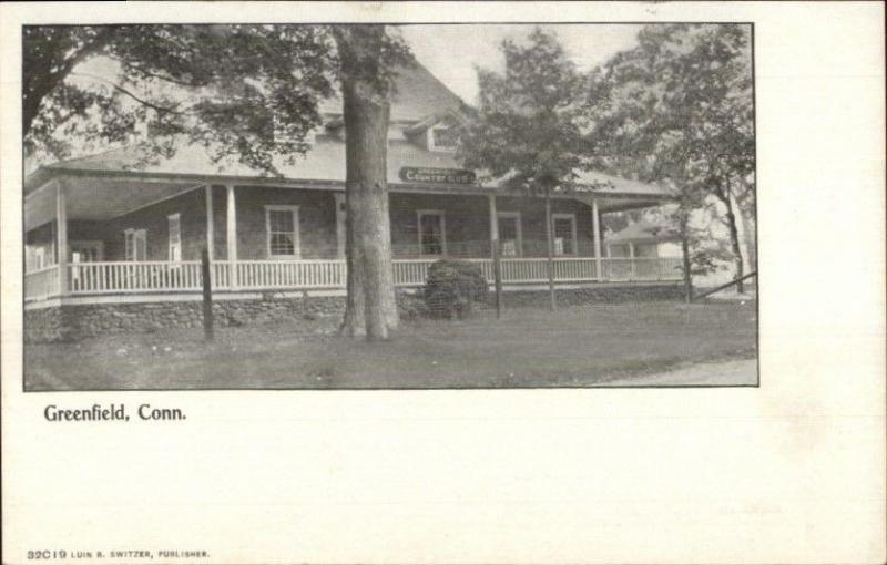 Greenfield CT c1905 Postcard - Country Club