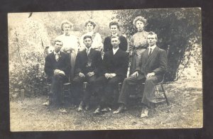 RPPC PORTSMOUTH OHIO FAMILY PICTURE 1908 SCIOTO OH REIHNOEHL REAL PHOTO POSTCARD